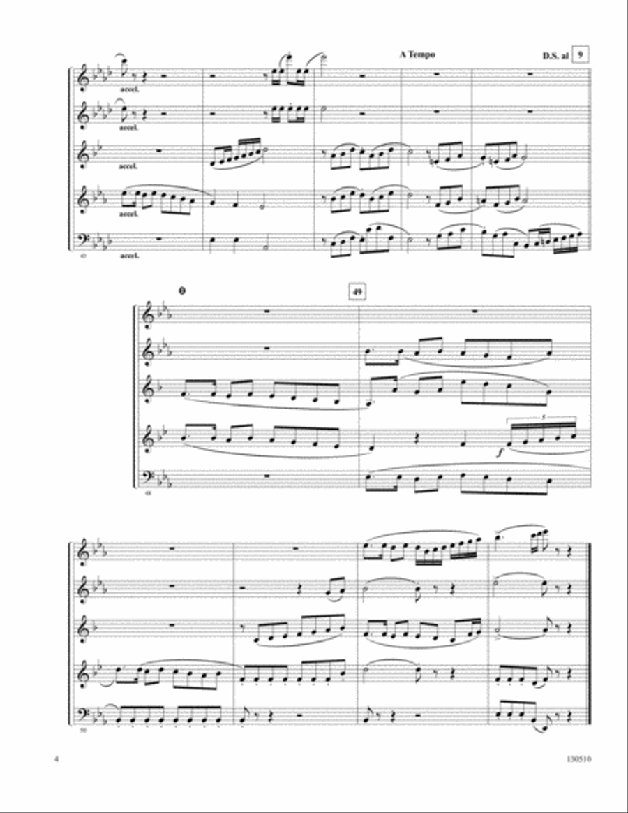 Count Your Blessings Woodwind Quintet scores gallery preview page 4
