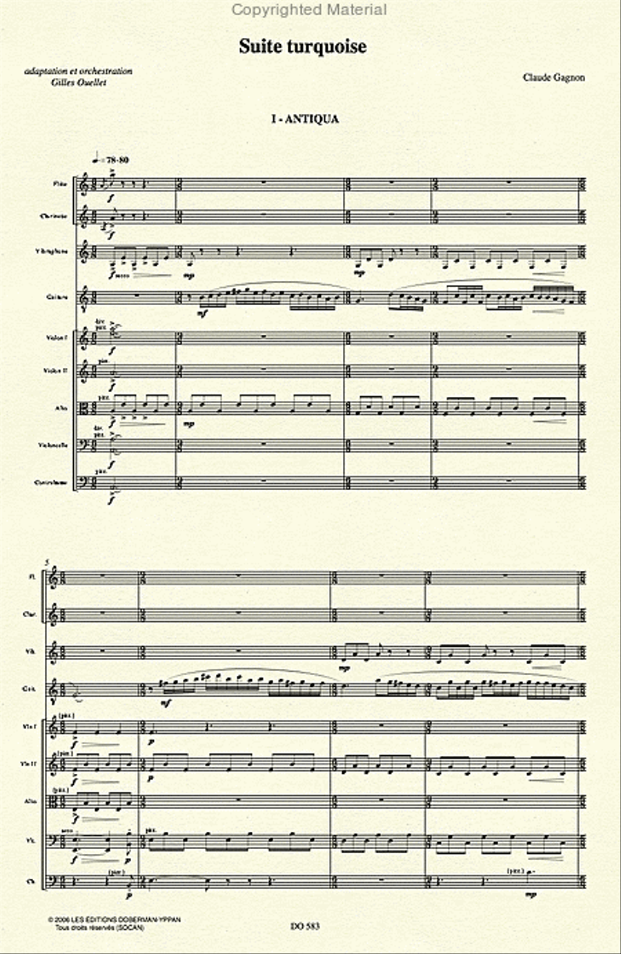 Suite Turquoise (score) Orchestra scores gallery preview page 2