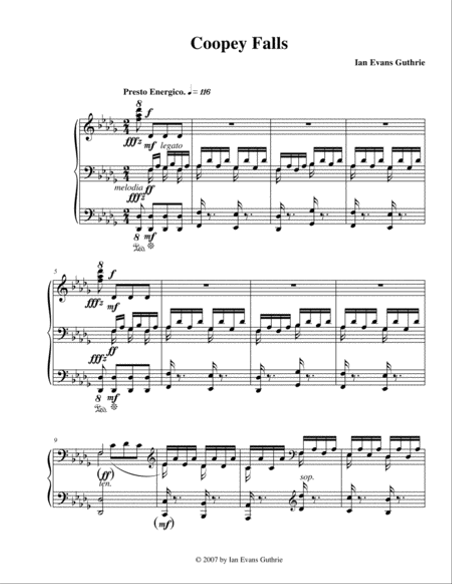 Coopey Falls Coopey Falls Piano Method scores gallery preview page 1