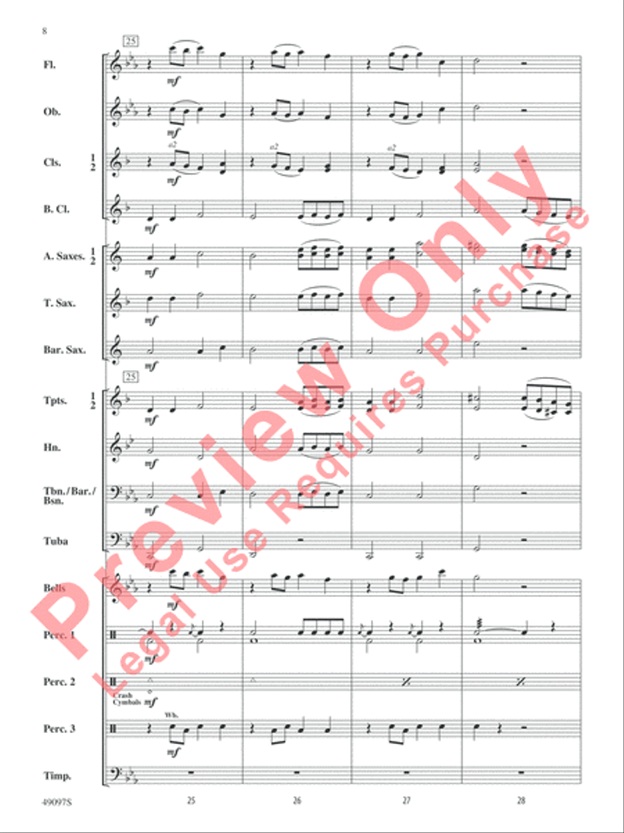 Monsters, Unite! Concert Band scores gallery preview page 9