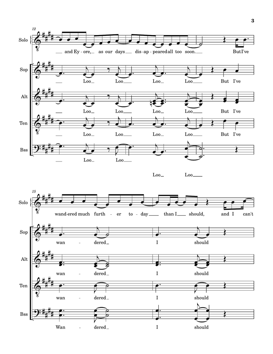 Return To Pooh Corner 4-Part scores gallery preview page 3