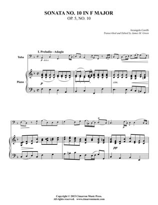 Sonata No. 10 in F Major