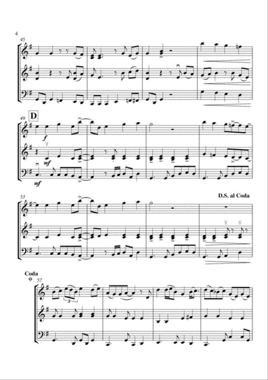 How Sweet It Is (To Be Loved By You) String Trio scores gallery preview page 5