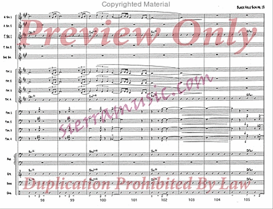 Black Hole Sun Jazz Ensemble scores gallery preview page 14