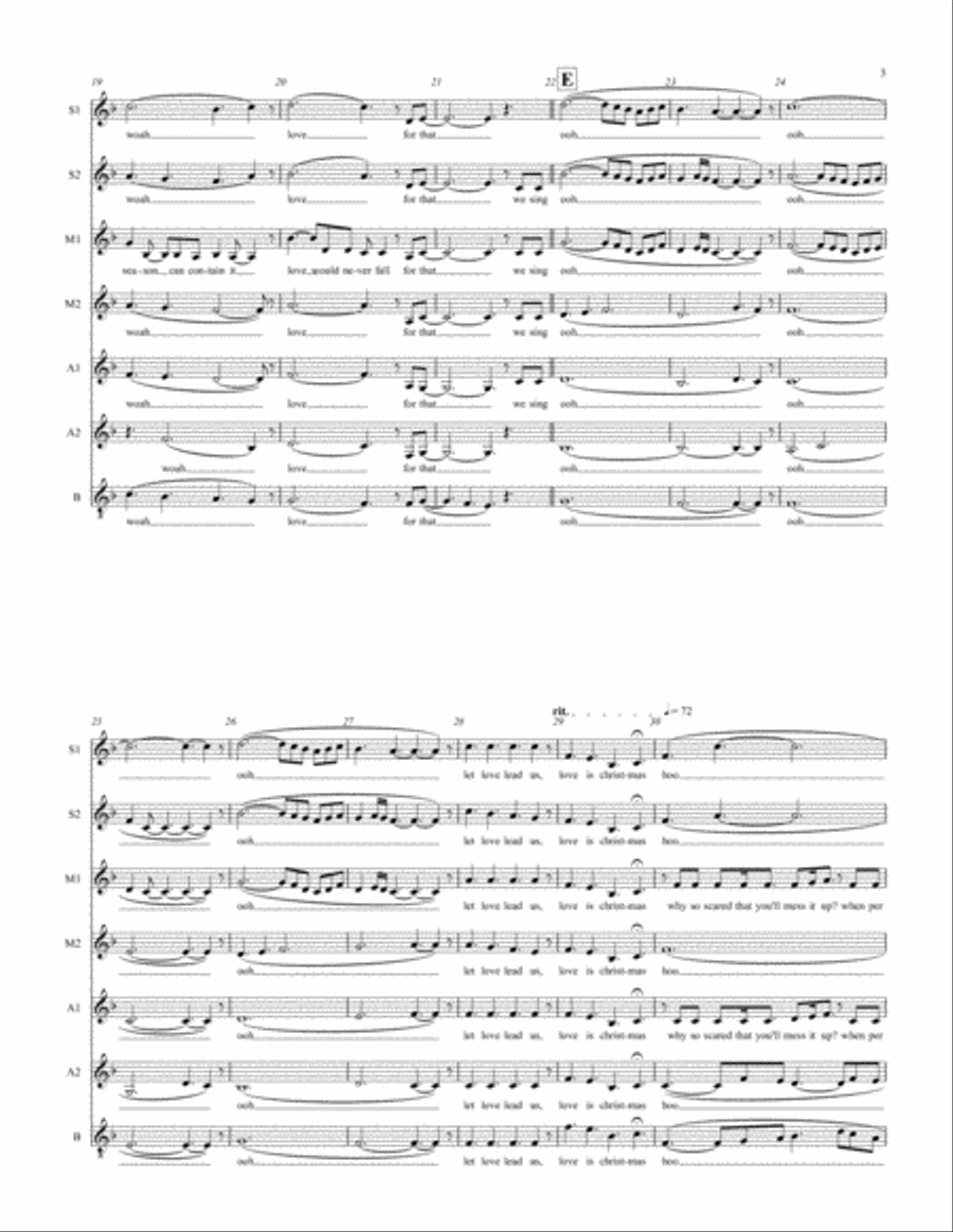Love Is Christmas Love Is Christmas Small Ensemble scores gallery preview page 3