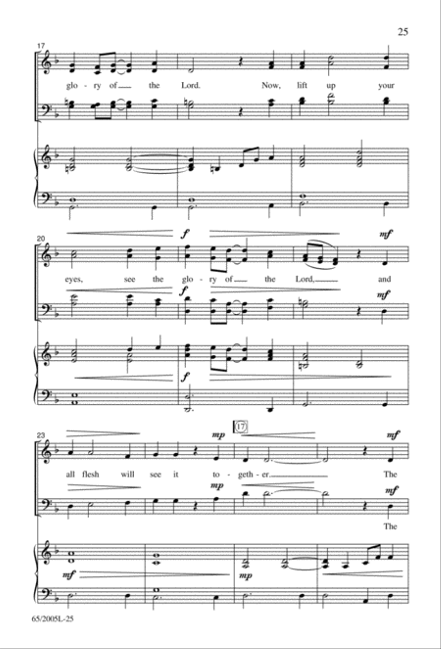 I Hear the Prophet Callin' 4-Part scores gallery preview page 26