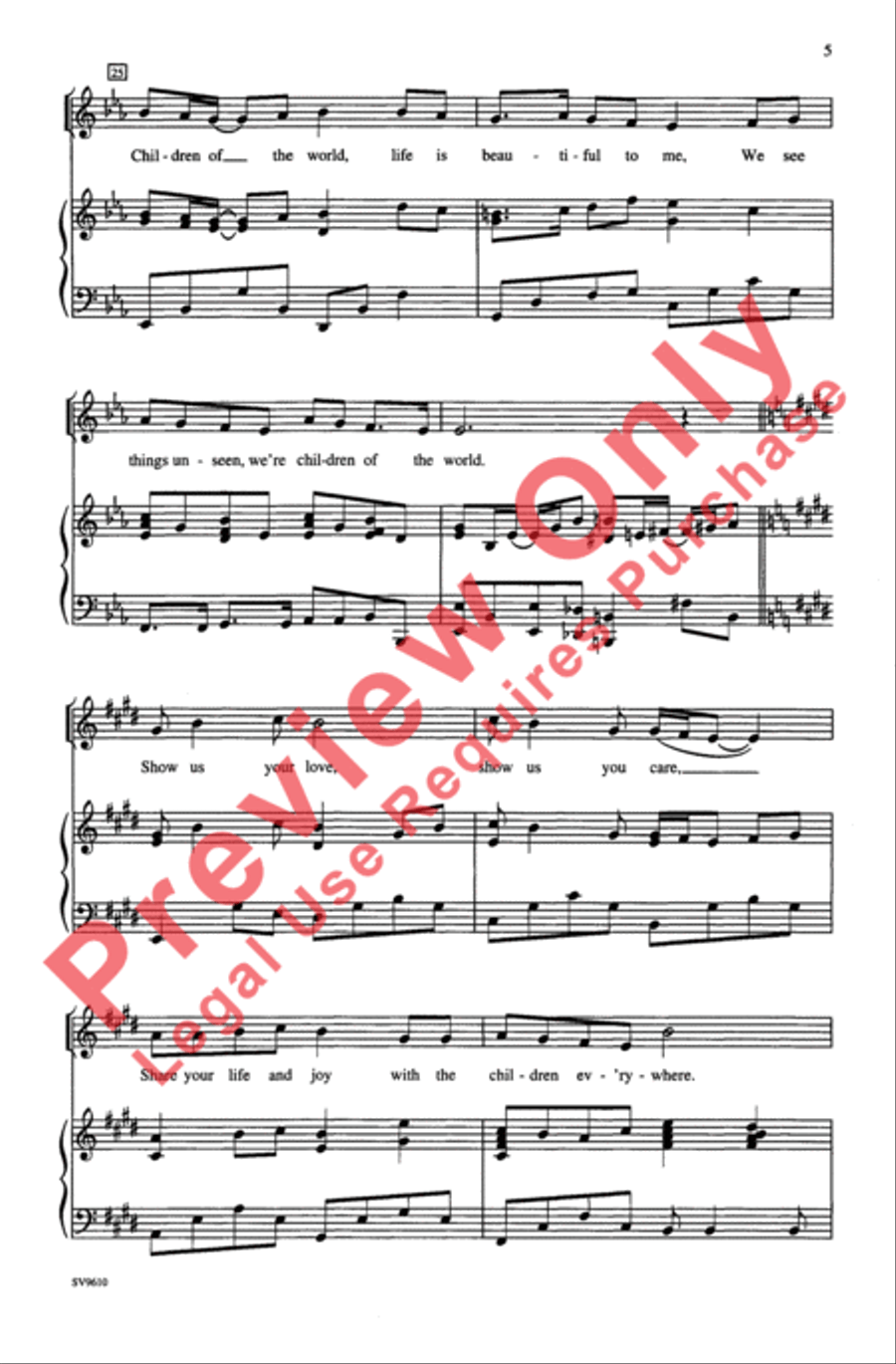 Children of the World 2-Part scores gallery preview page 5