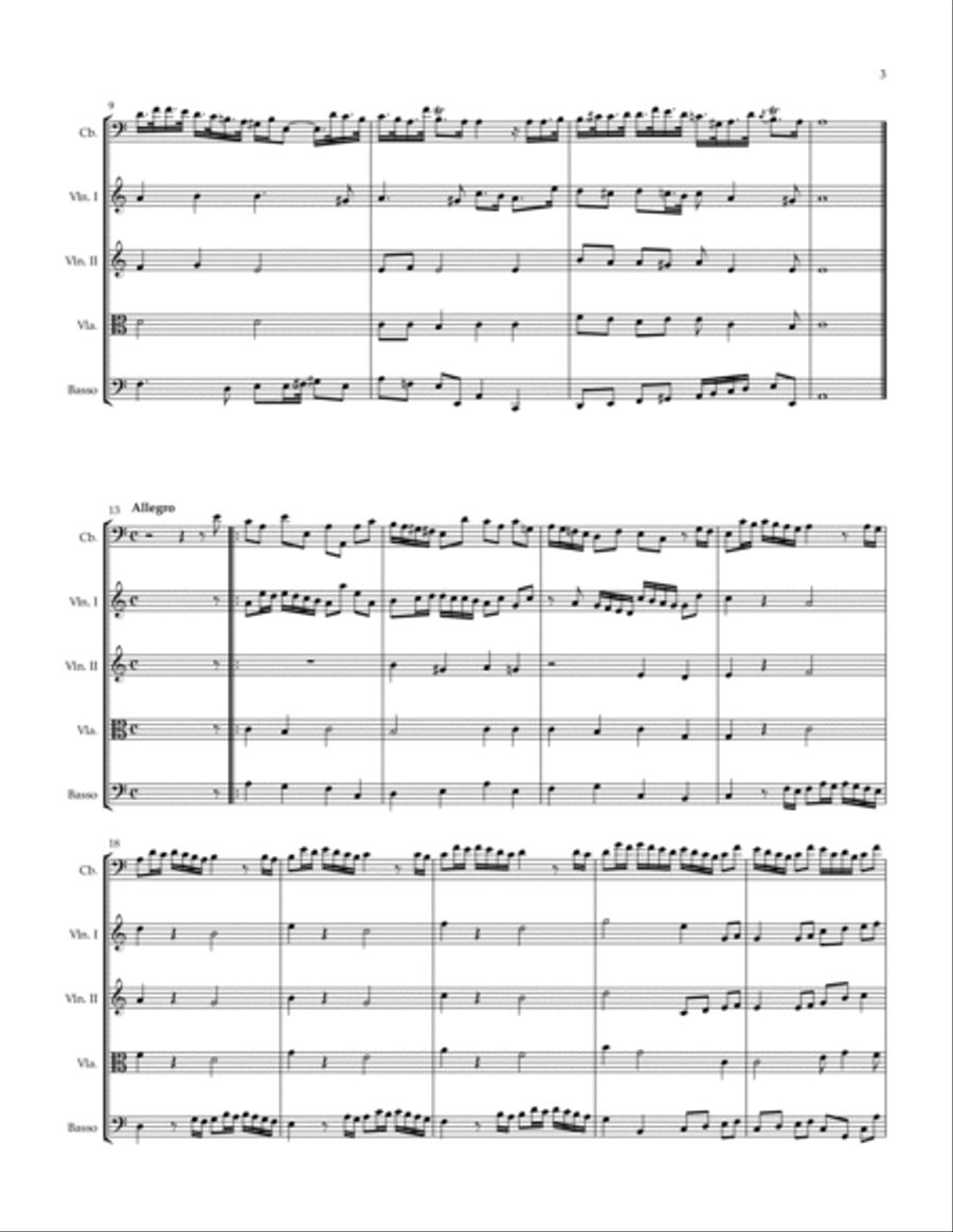 Sonata Op. 19 #1 String Orchestra scores gallery preview page 3