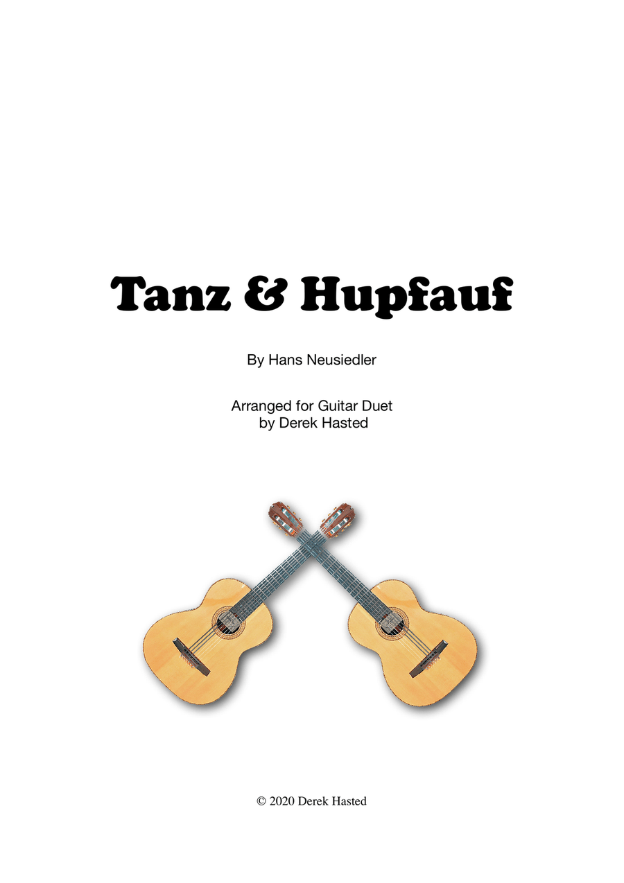 Tanz & Hupfauf (Dance of the Washerwoman+Hupfauf) - 2 guitars Acoustic Guitar scores gallery preview page 1