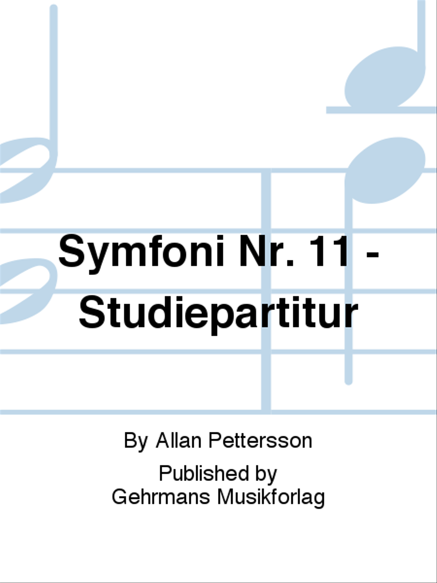 Symfoni Nr. 11 - Studiepartitur Orchestra scores gallery preview page 1