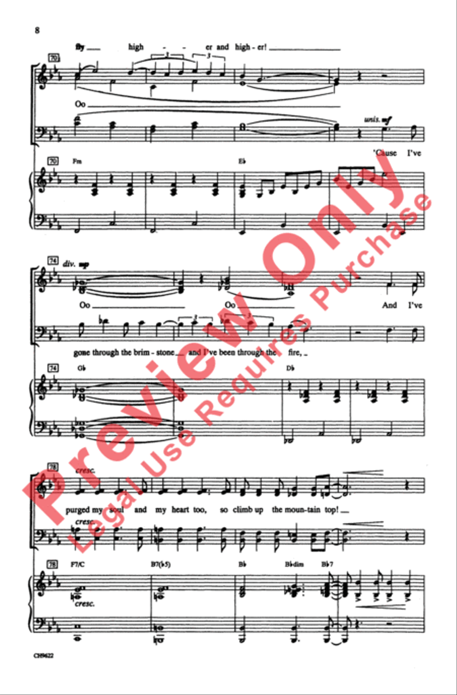 Blow, Gabriel, Blow 4-Part scores gallery preview page 8