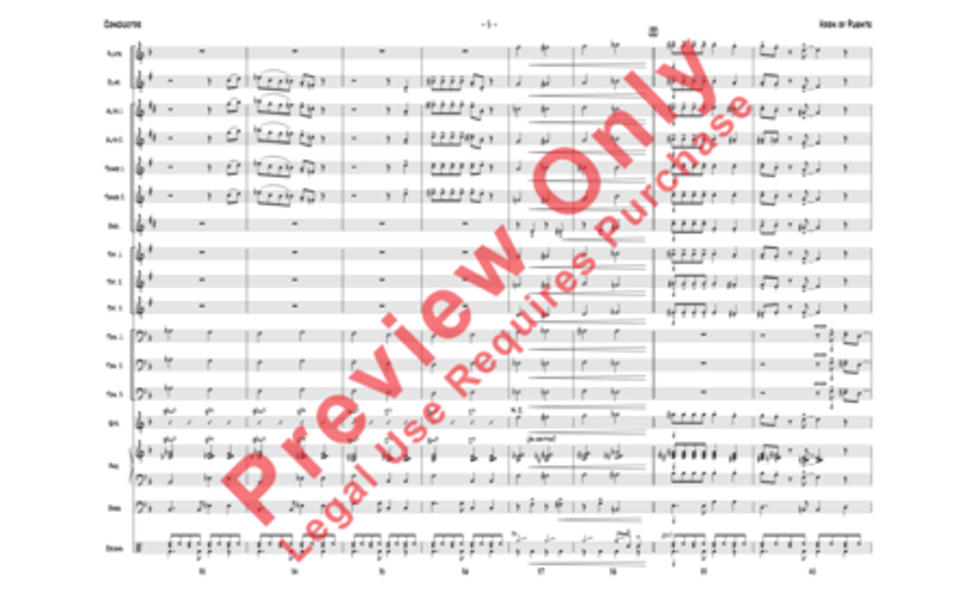Horn of Puente Horn of Puente Jazz Ensemble scores gallery preview page 20