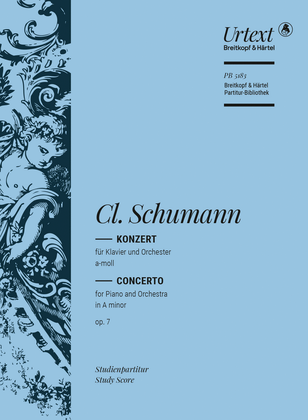 Book cover for Piano Concerto in A minor Op. 7