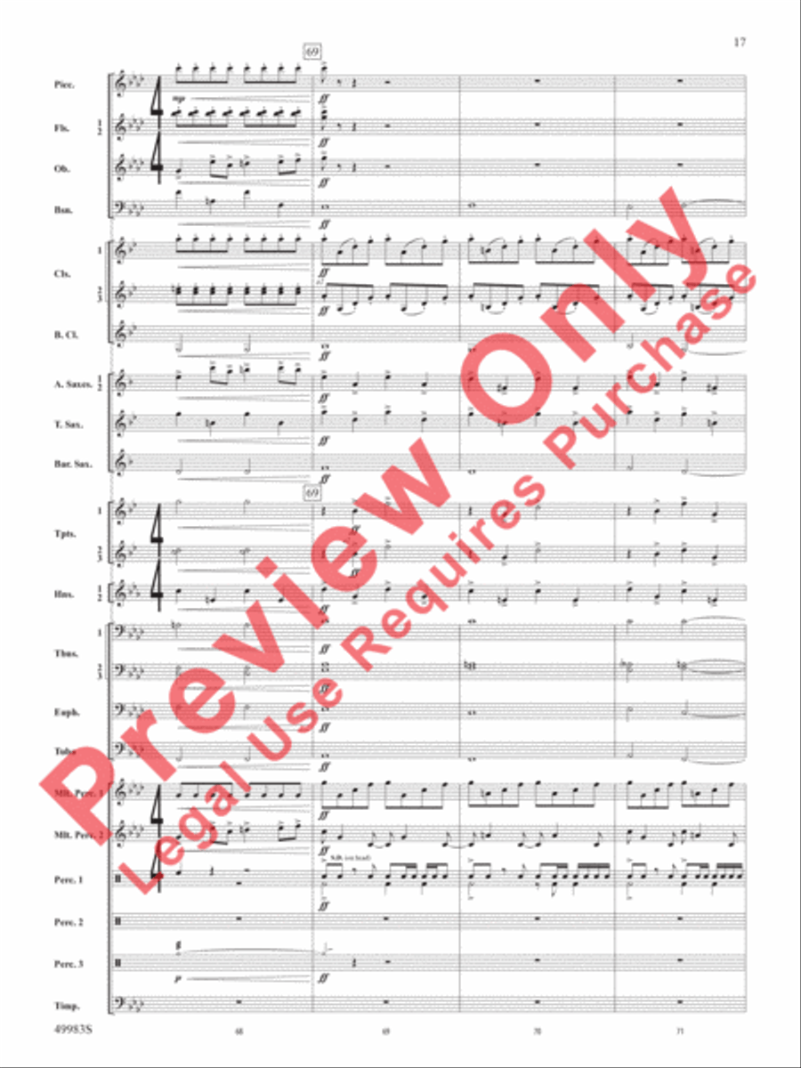 An Ancient World An Ancient World Concert Band scores gallery preview page 18