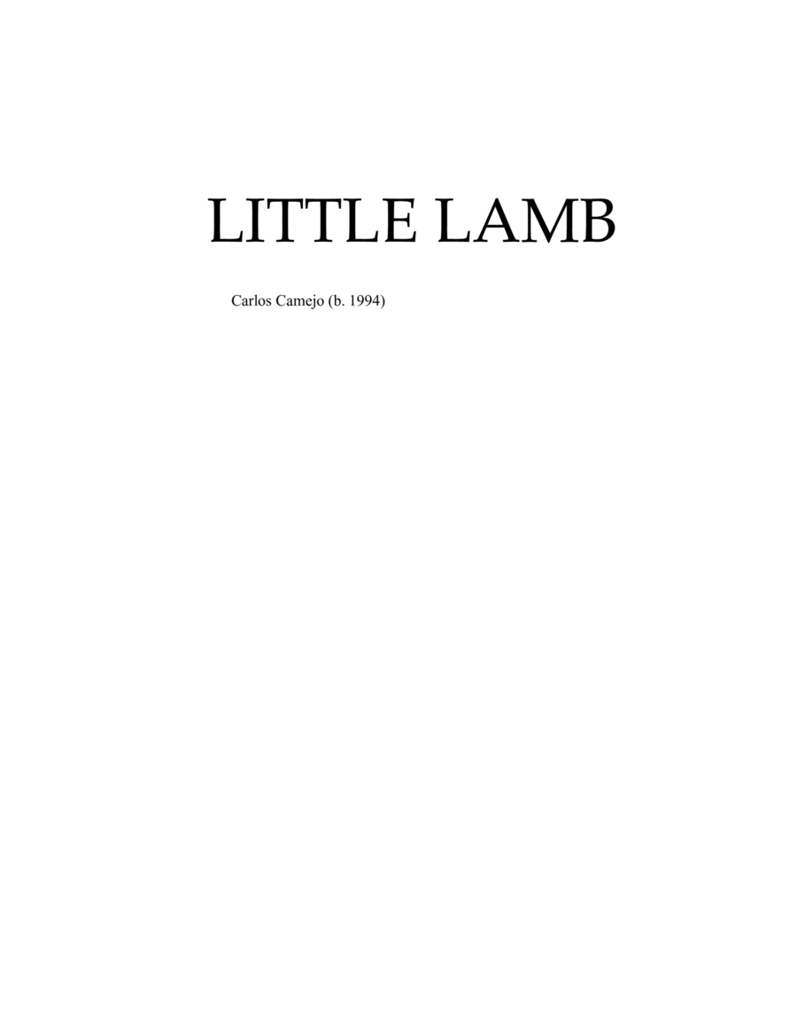 Little Lamb image number null