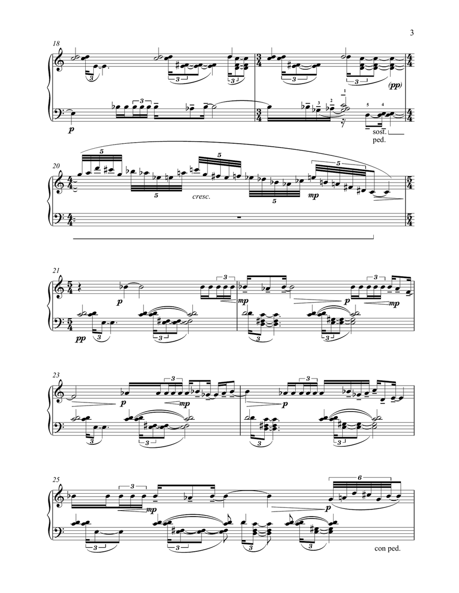 Snowfall In Winter (Study No 9 - Hommage a Debussy) Piano Method scores gallery preview page 3
