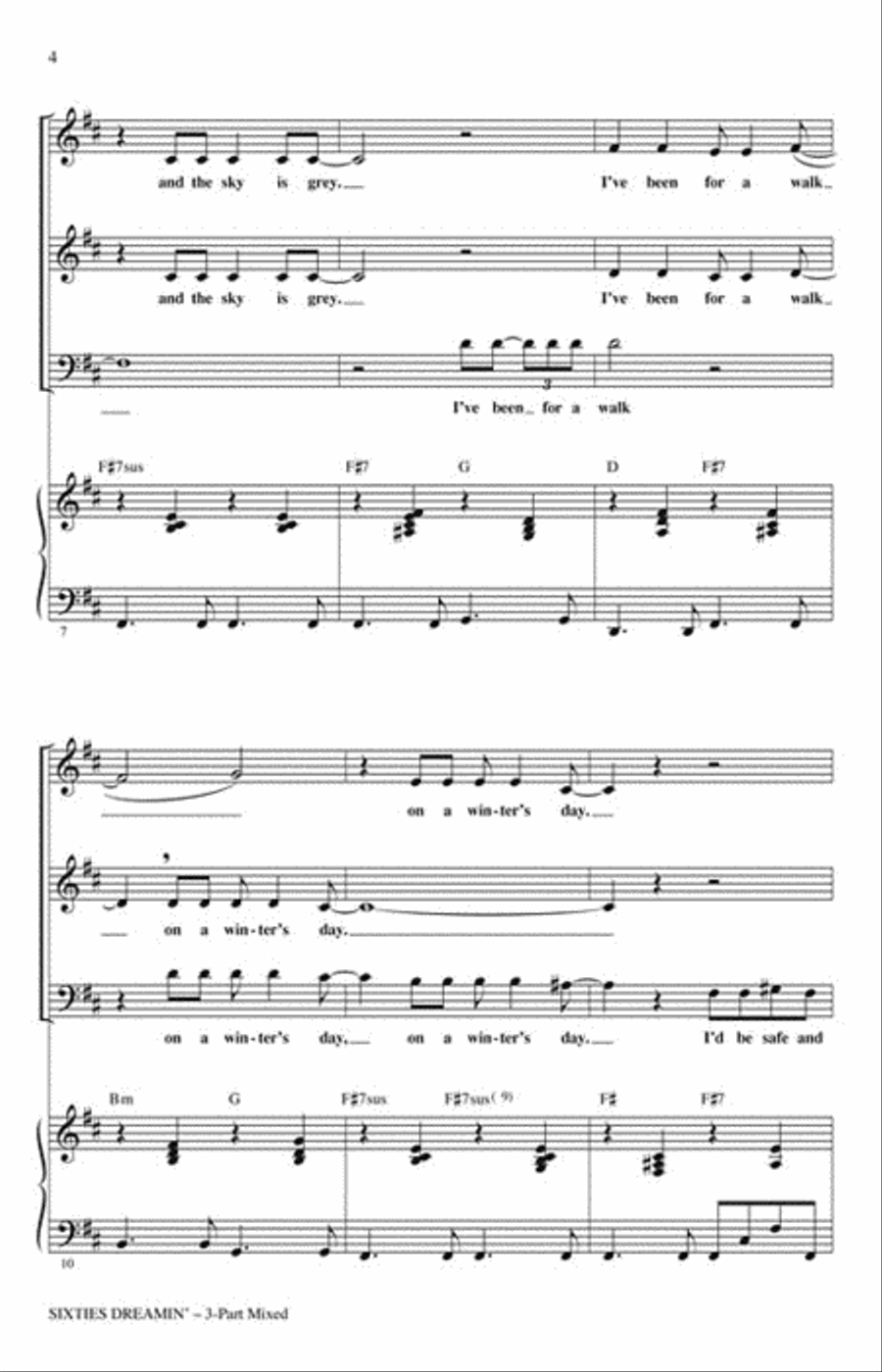 Sixties Dreamin' Sixties Dreamin' 3-Part scores gallery preview page 3