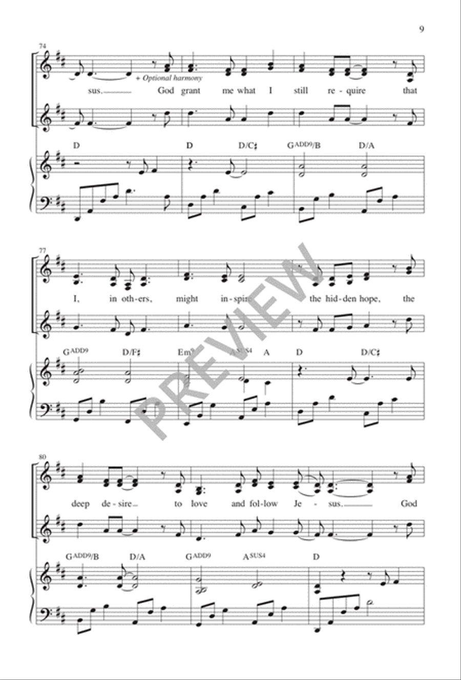 Were I the Perfect Child of God 3-Part scores gallery preview page 10