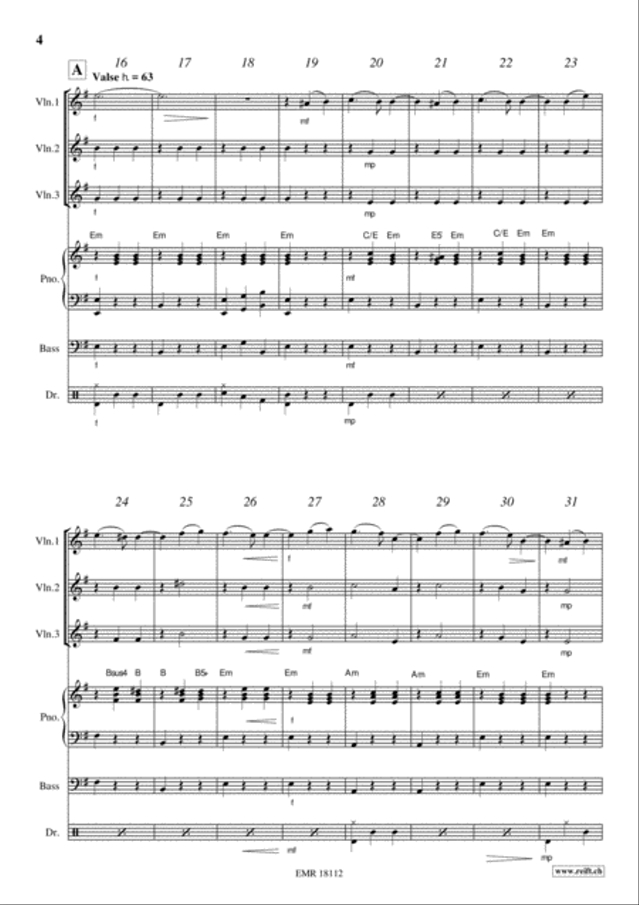 Les Yeux Noirs Violin scores gallery preview page 4