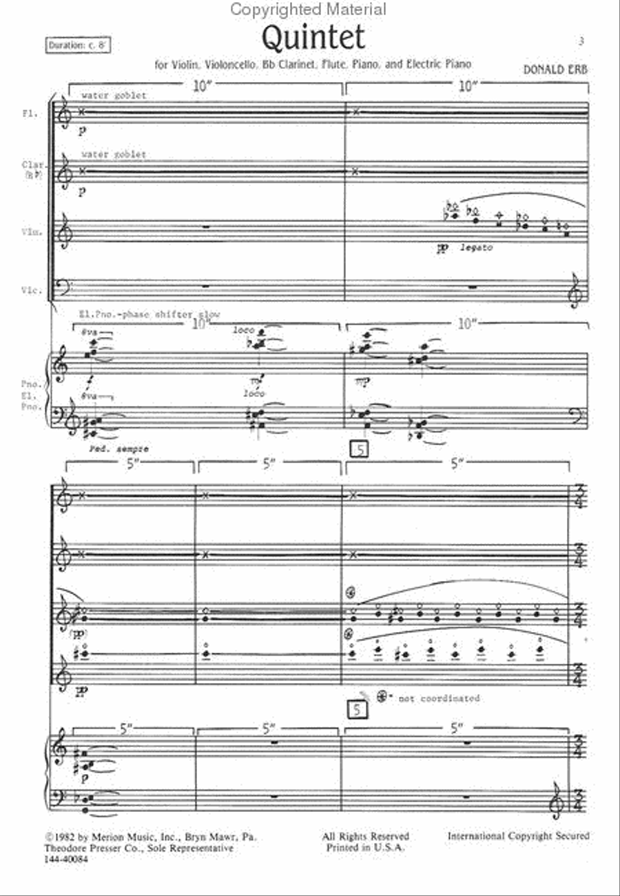 Quintet Quintet Chamber Music scores gallery preview page 2
