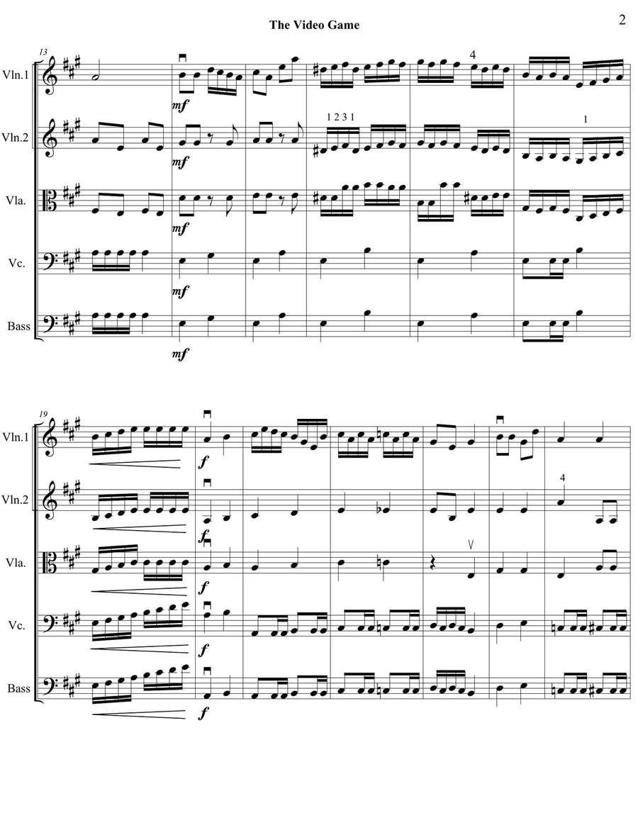 The Video Game String Orchestra scores gallery preview page 2