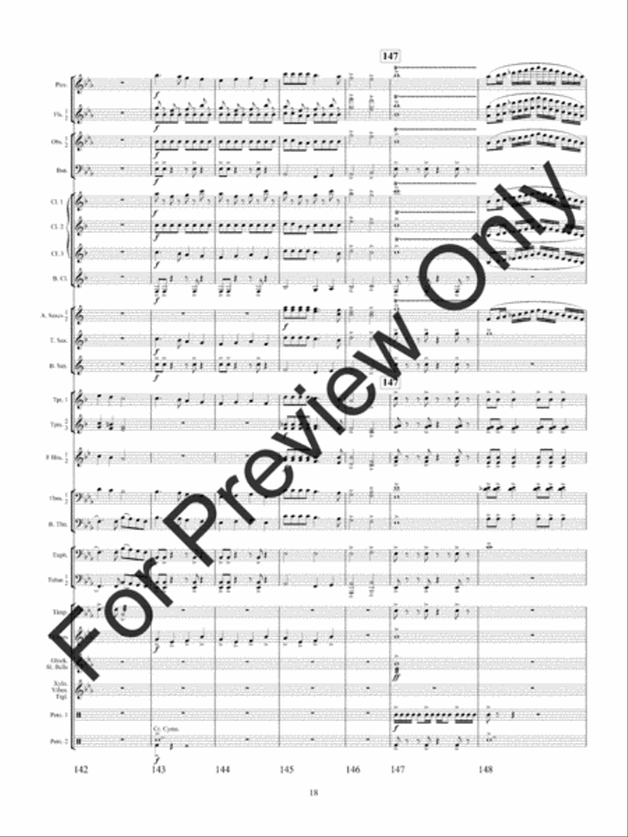 Winterfest (Score) Concert Band scores gallery preview page 21
