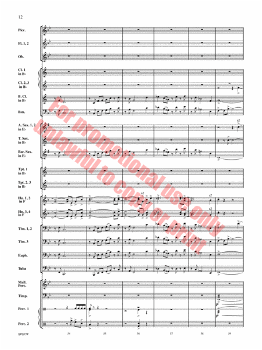 Atlas Rising Concert Band scores gallery preview page 13