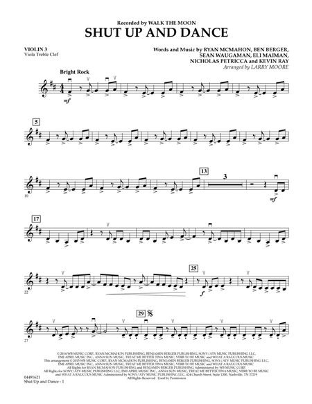 Shut Up and Dance - Violin 3 (Viola Treble Clef)