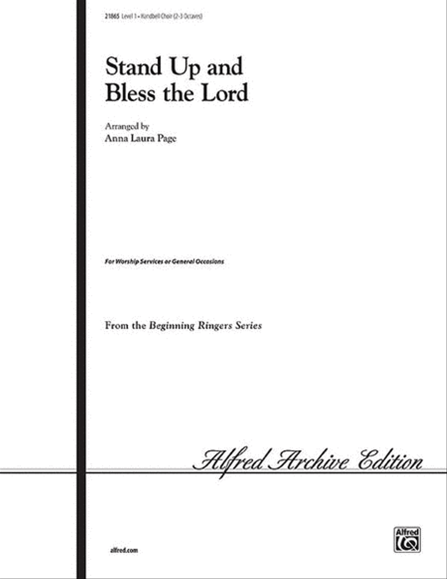 Stand Up and Bless the Lord Handbell Choir scores gallery preview page 1