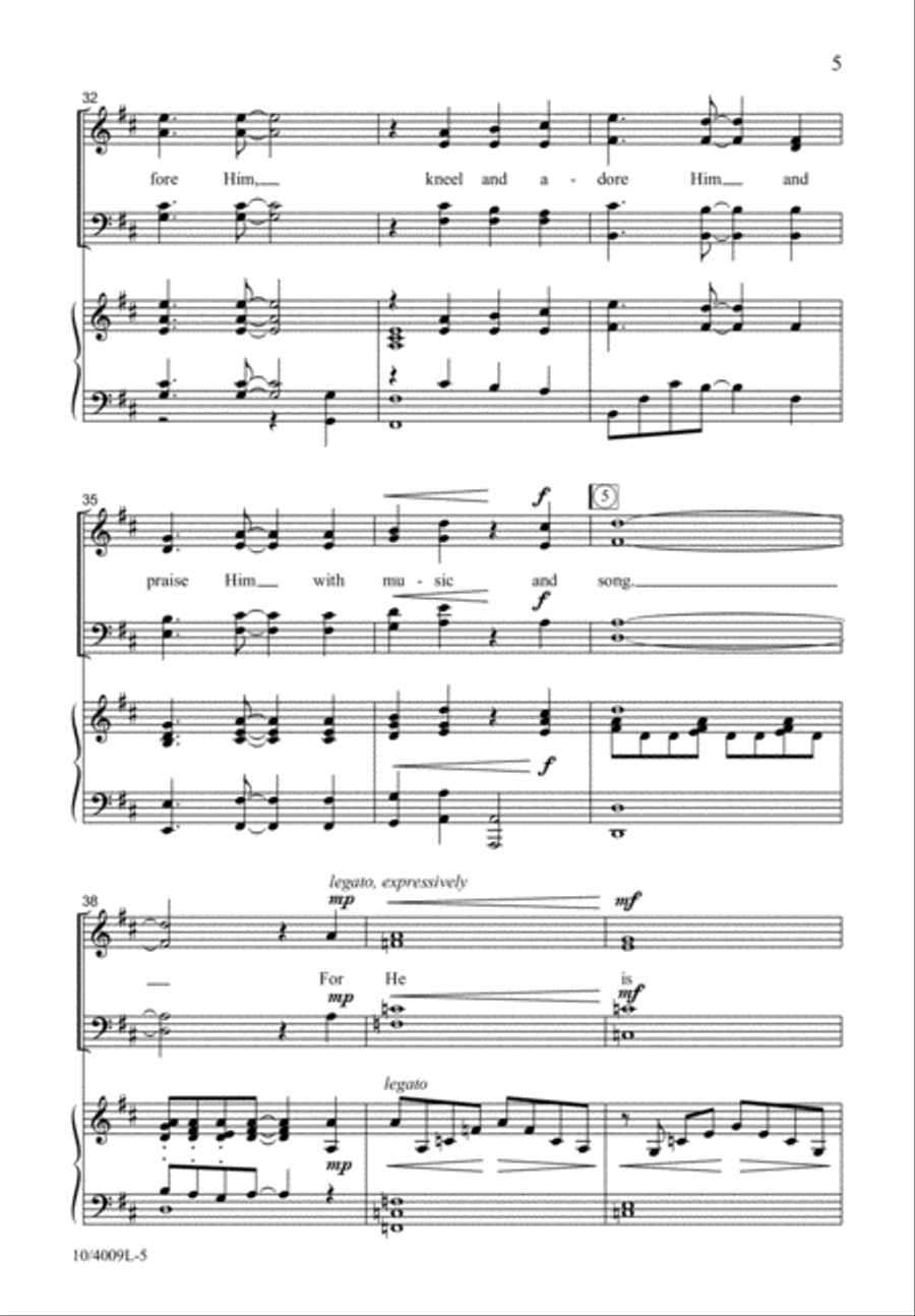 O Come, Let Us Sing 4-Part scores gallery preview page 6