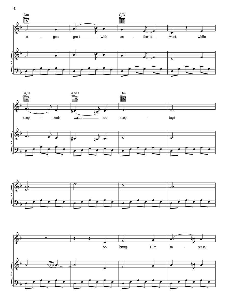 What Child Is This? Piano, Vocal, Guitar scores gallery preview page 2