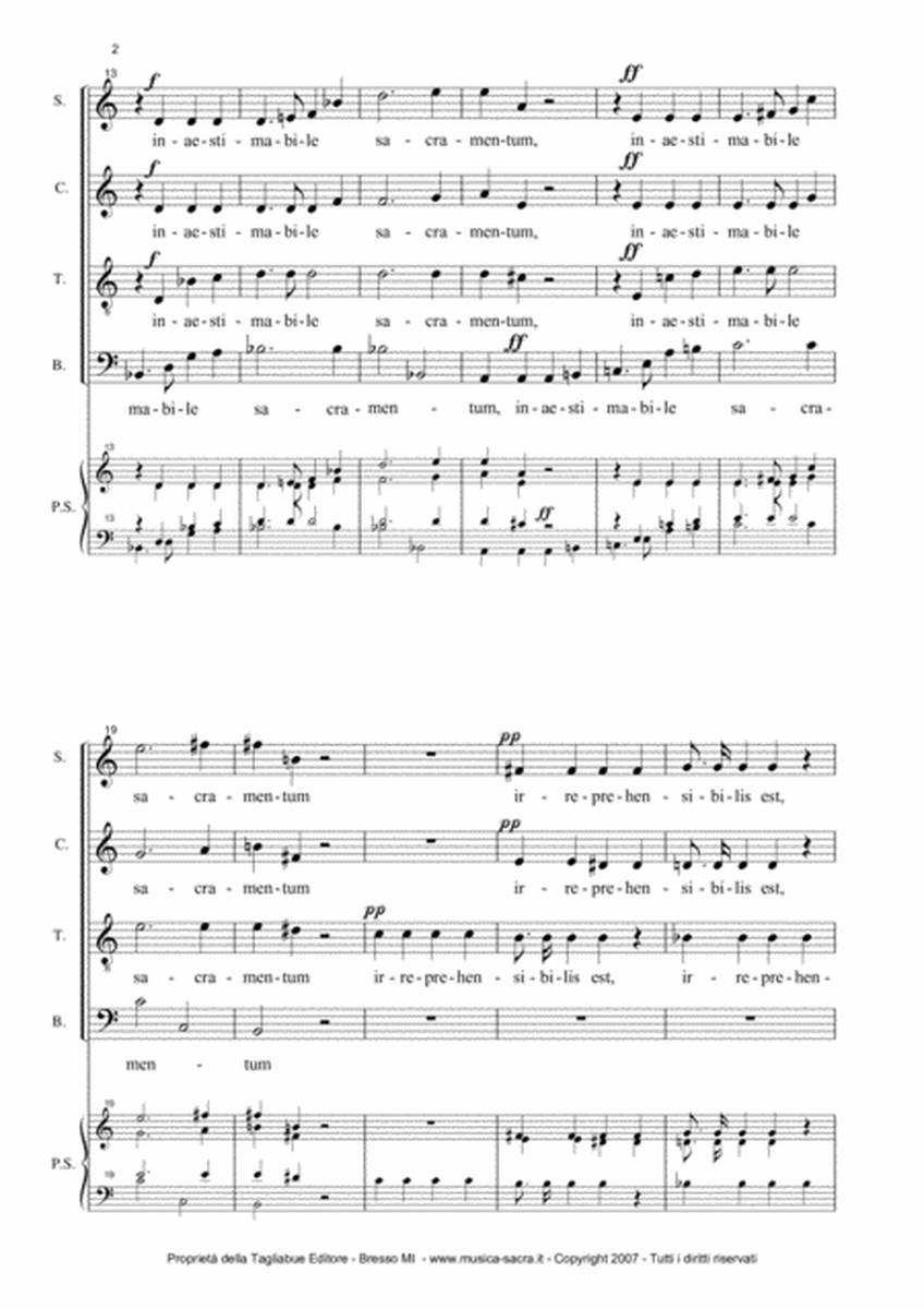 LOCUS ISTE - WAB 23 - Bruckner - For SATB Choir and Organ