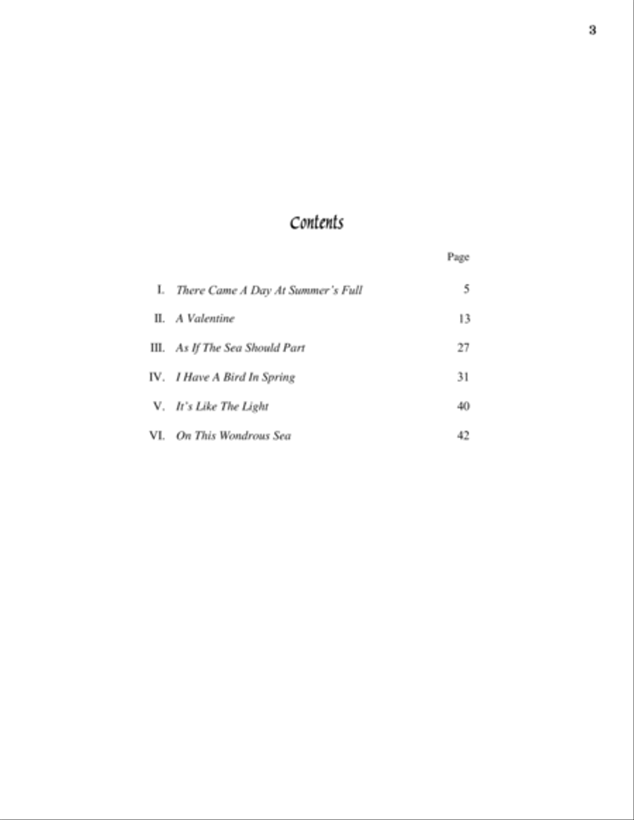 Six Dickinson Settings Divisi scores gallery preview page 3