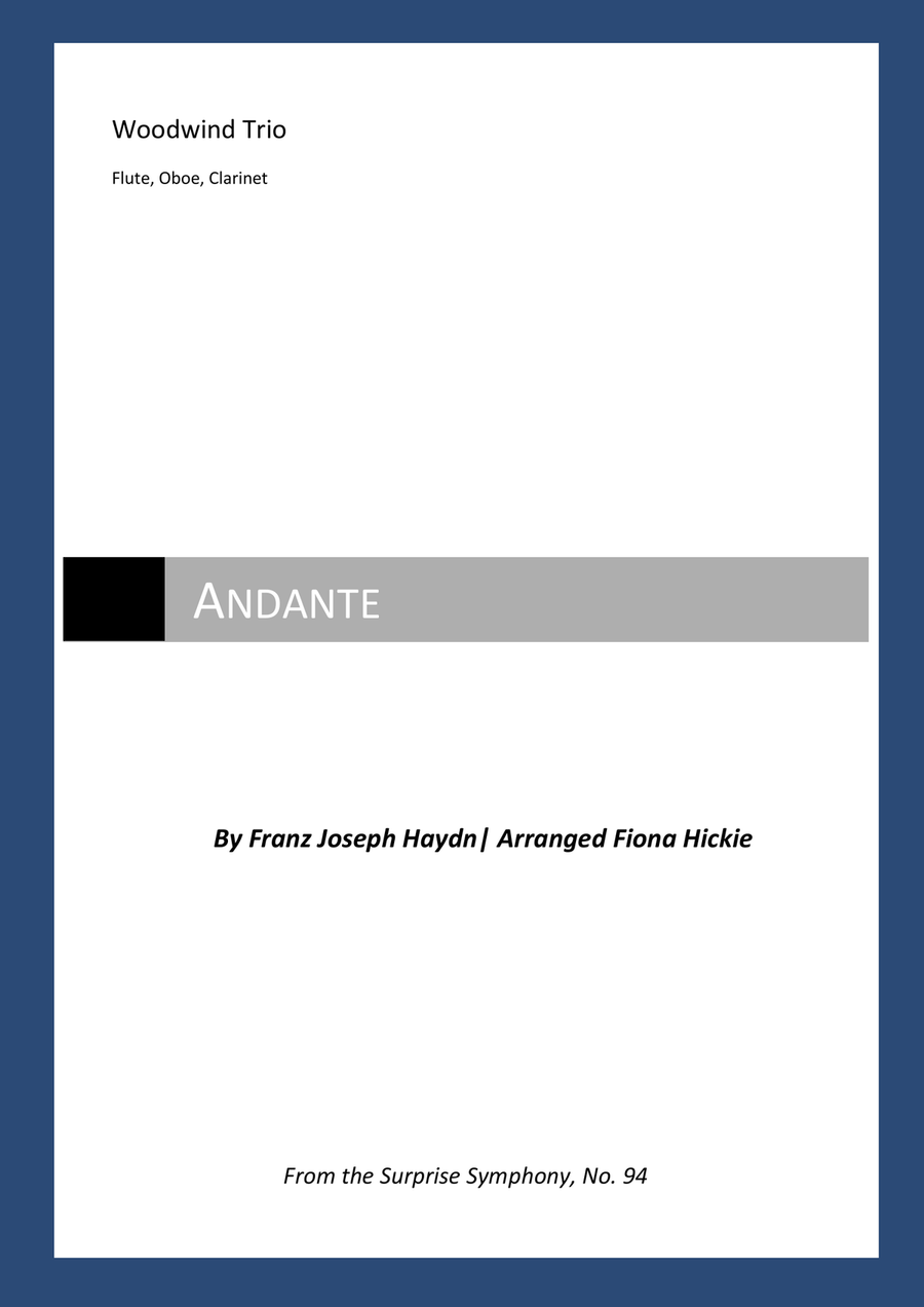 Andante: From the Surprise Symphony Woodwind Trio scores gallery preview page 1