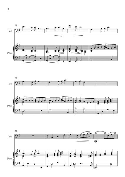 Suo Gan, A Welsh Lullaby, for Cello and Piano image number null