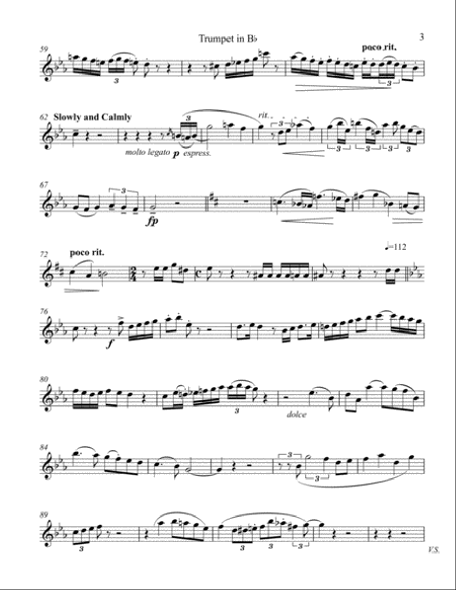 Trumpet Tune for John Trumpet Tune for John Trumpet Solo scores gallery preview page 3