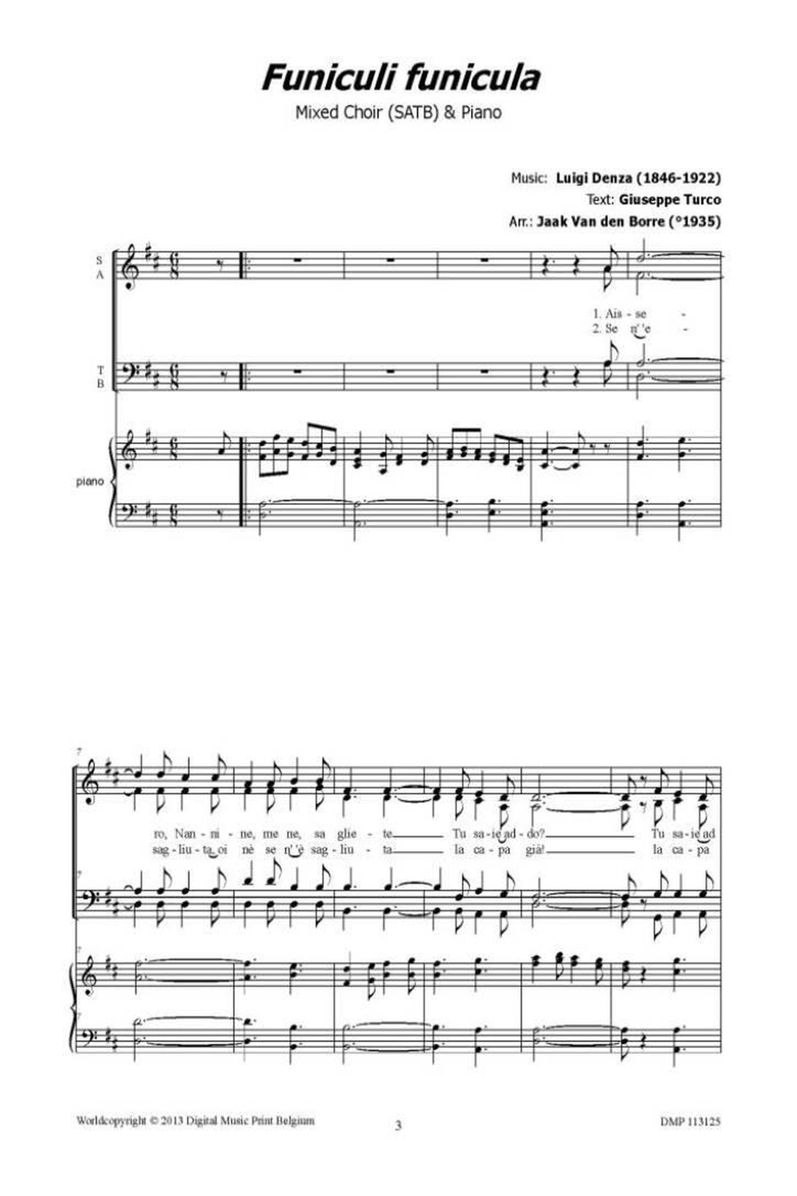 Funiculi Funicula Mixed Choir scores gallery preview page 2