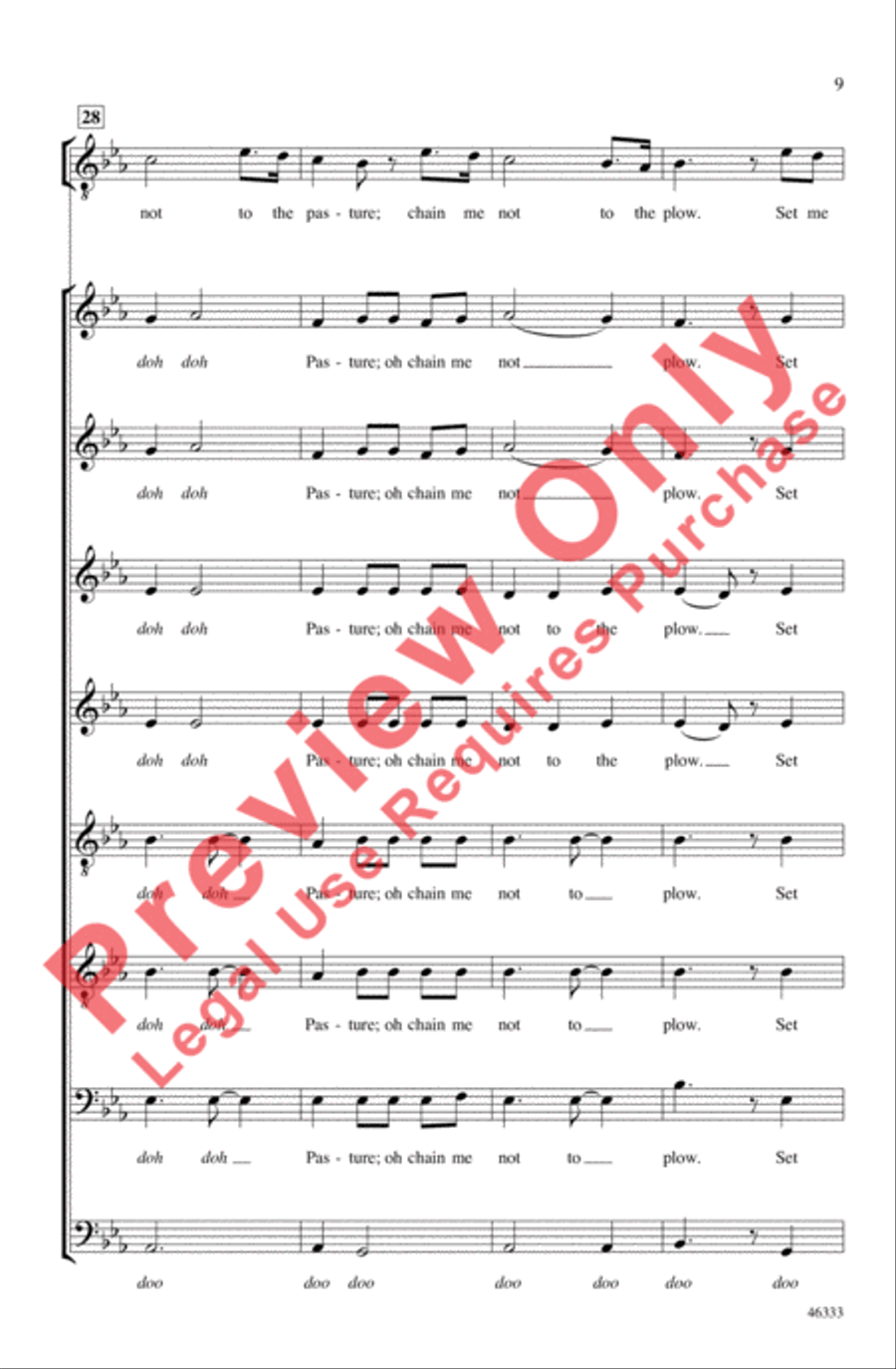 Homeward Bound 4-Part scores gallery preview page 9