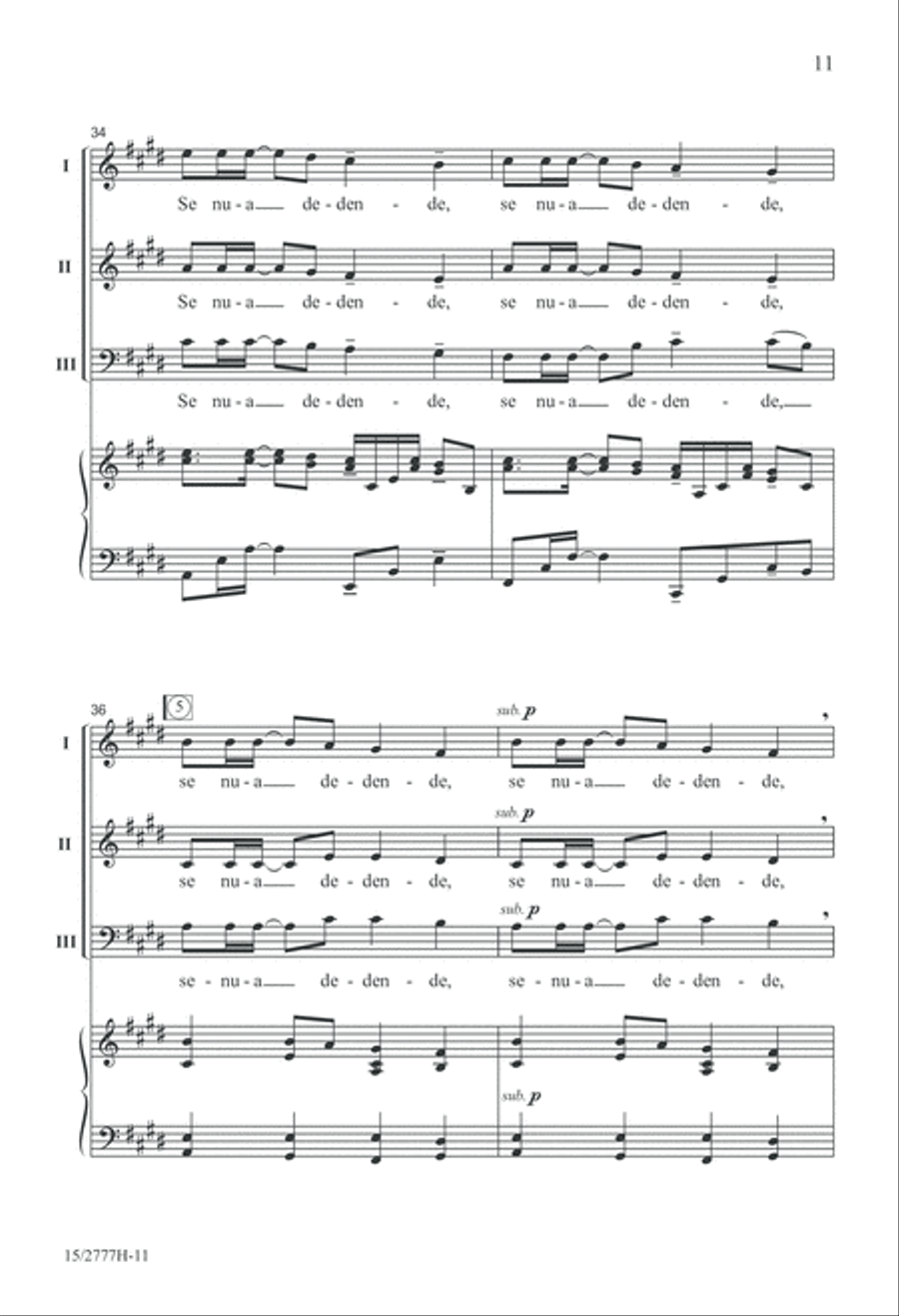 Pete, Pete! 3-Part scores gallery preview page 12