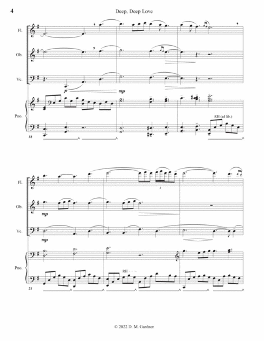 Deep, Deep Love Deep, Deep Love Chamber Music scores gallery preview page 6