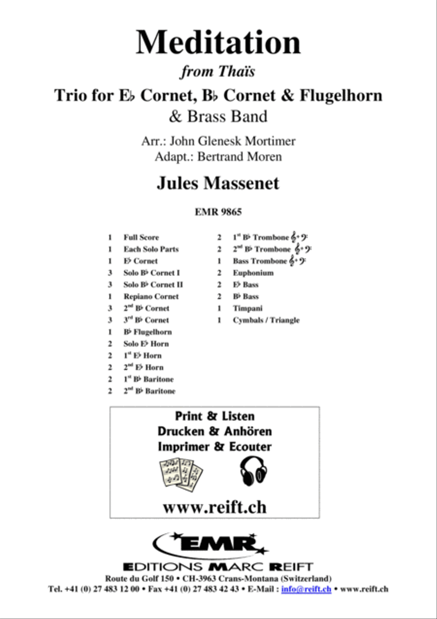 Meditation Meditation Brass Trio scores gallery preview page 2