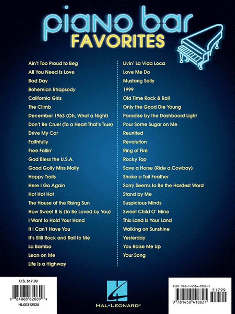 Piano Bar Favorites Piano, Vocal, Guitar scores gallery preview page 2