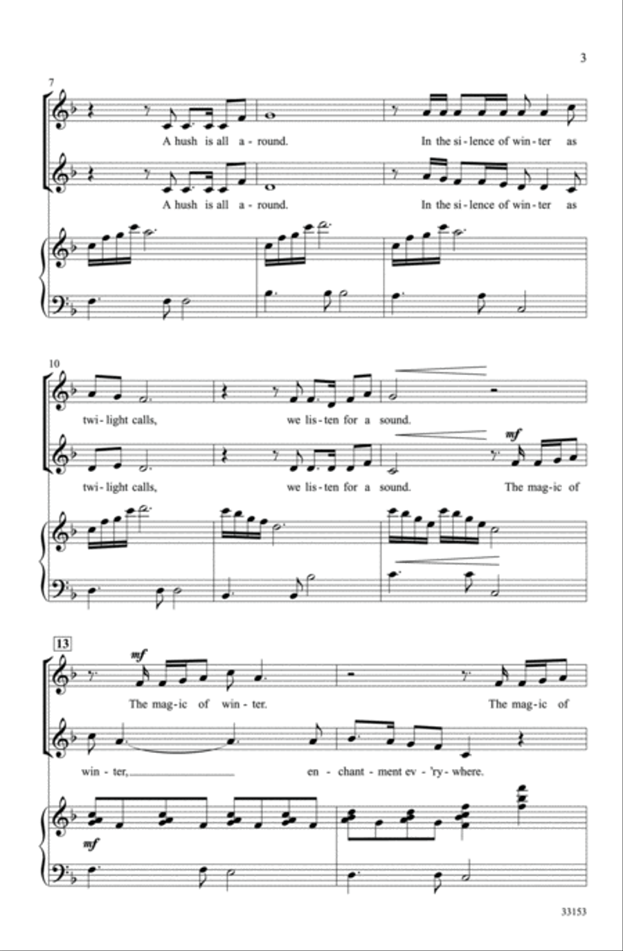 The Magic of Winter 2-Part scores gallery preview page 3