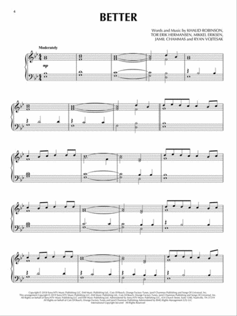 Top Hits for Piano Solo Top Hits for Piano Solo Piano Solo scores gallery preview page 3