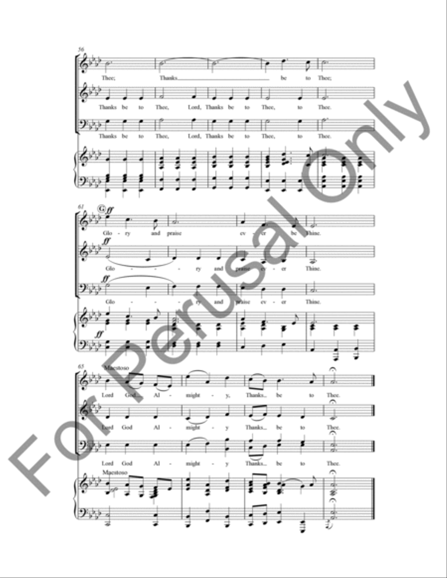 Thanks Be To Thee 3-Part scores gallery preview page 5