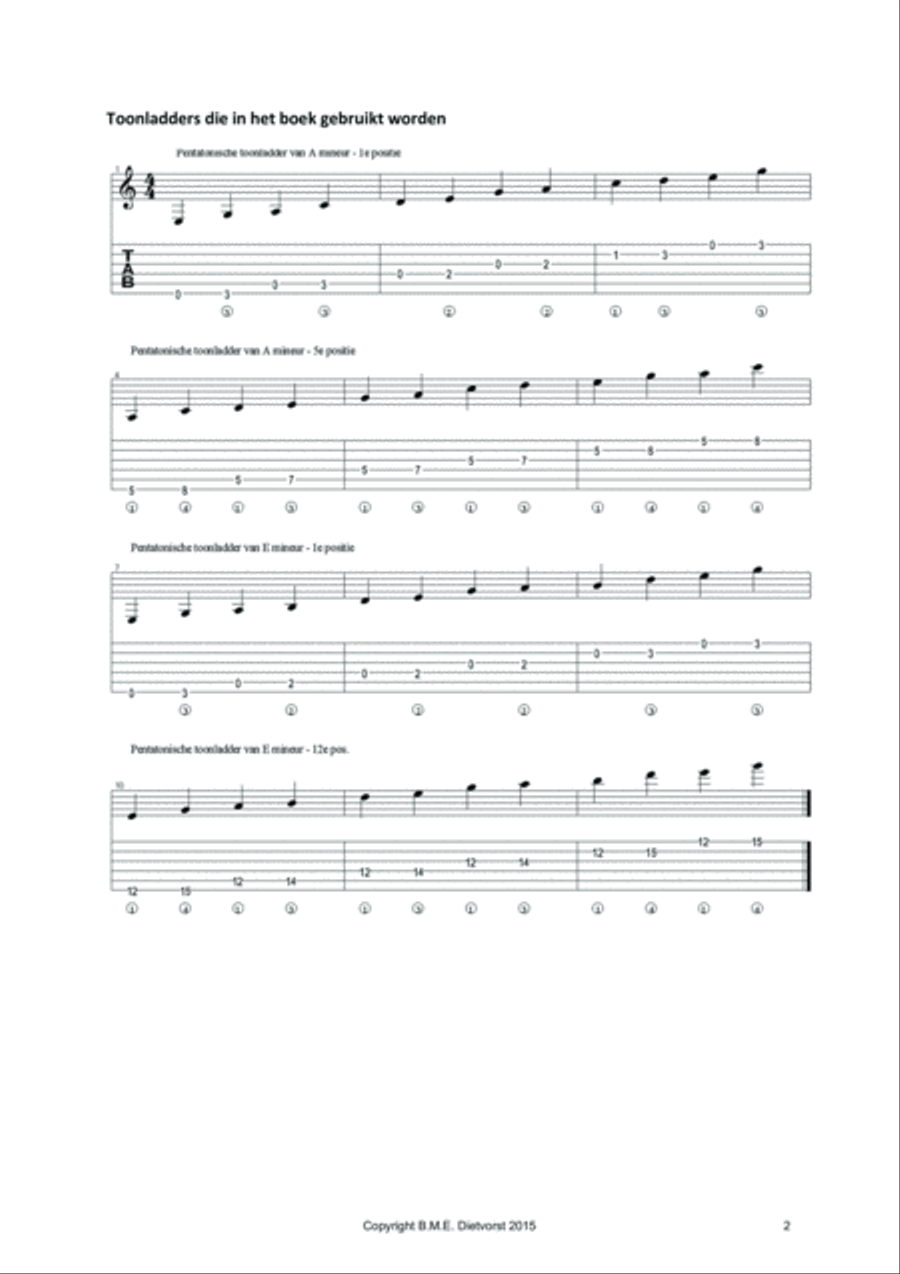 Wil De Echte Gitarist Opstaan! (deel 3) Electric Guitar scores gallery preview page 3