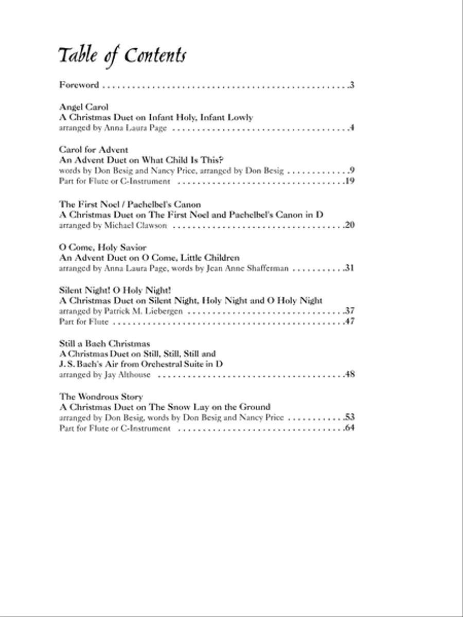 Carols for Two Small Ensemble scores gallery preview page 4