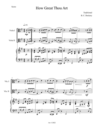 How Great Thou Art (Viola Duet with Piano Accompaniment)