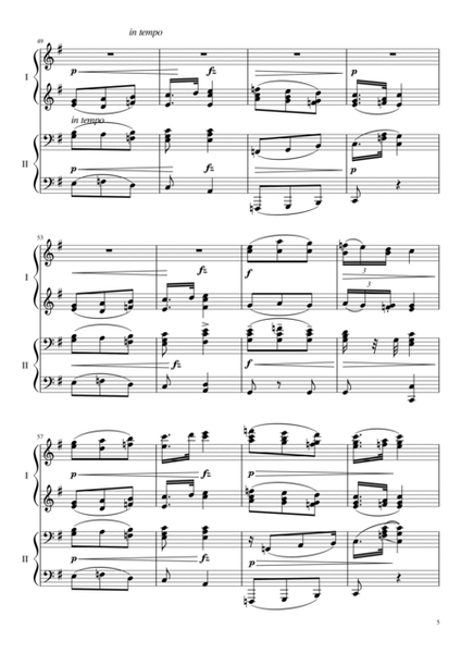 Slavonic Dance Op.72 No.2 - Antonín Leopold Dvorak - Piano Duet image number null