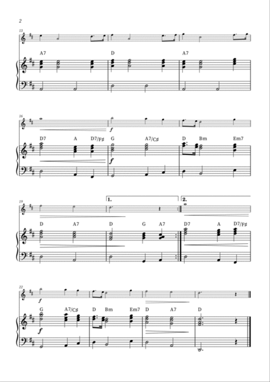 God Bless America ® Violin Solo scores gallery preview page 2